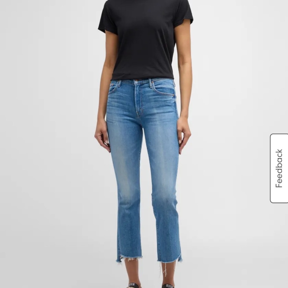 MOTHER Insider Crop Step Fray